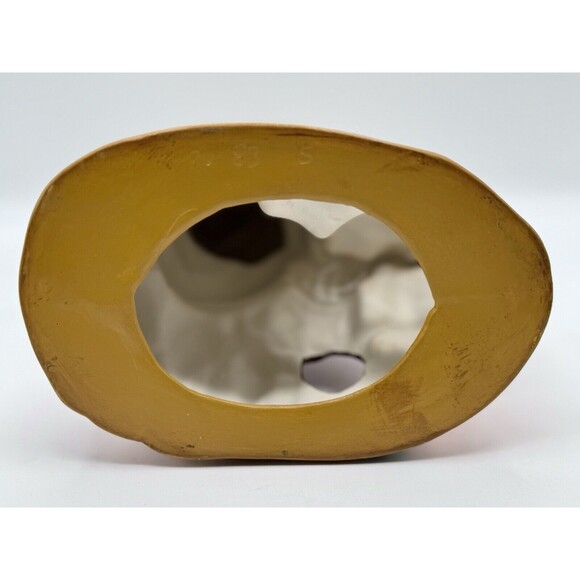 Vintage Ceramic Scarecrow Pumpkin Jackolantern Figurine Fall Halloween Decor - Picture 5 of 10